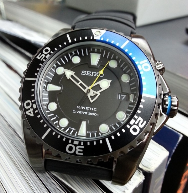 Гибридные часы Seiko Kinetic Diver