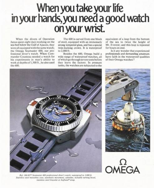 Реклама модели Seamaster 600