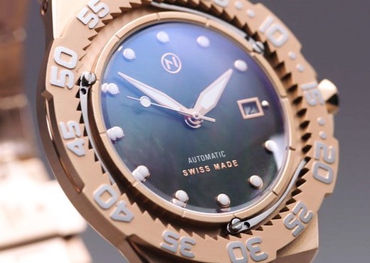 Ультратонкие швейцарские часы для дайвинга NOVE Trident Automatic