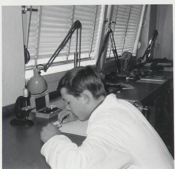 Филипп Дюфур в часовой школе, 1964 год