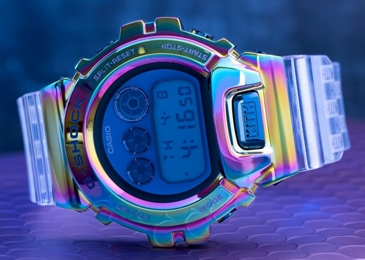Часы Kith x G-Shock GM-6900 Rainbow во всех цветах радуги
