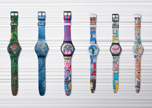 Swatch представила шесть моделей часов с шедеврами на циферблате