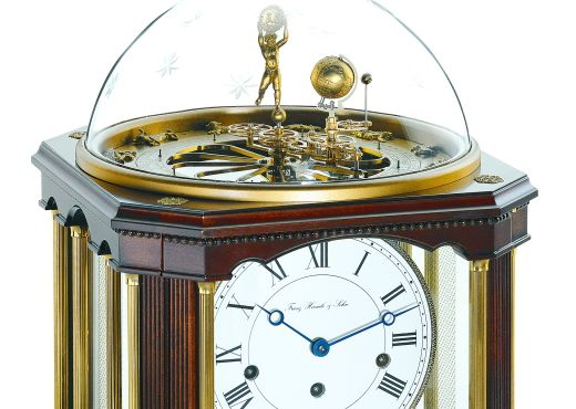 Часы Hermle Tellurium с моделью солнечной системы