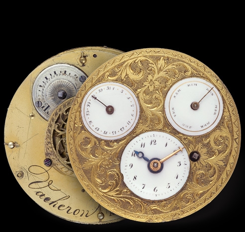 Настенные часы с календарем, 1790 год