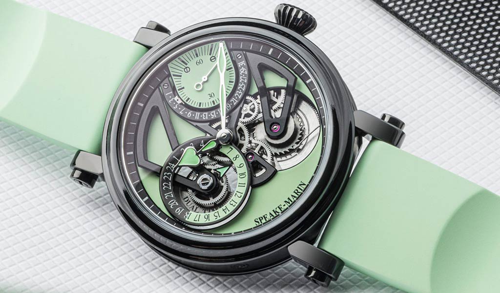 Speake-Marin One & Two Openworked Dual Time MINT