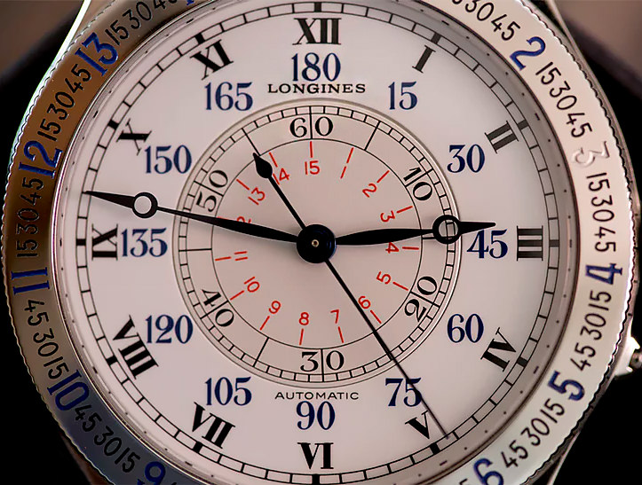 Часы Longines для пилотов с функцией «Часовой угол»