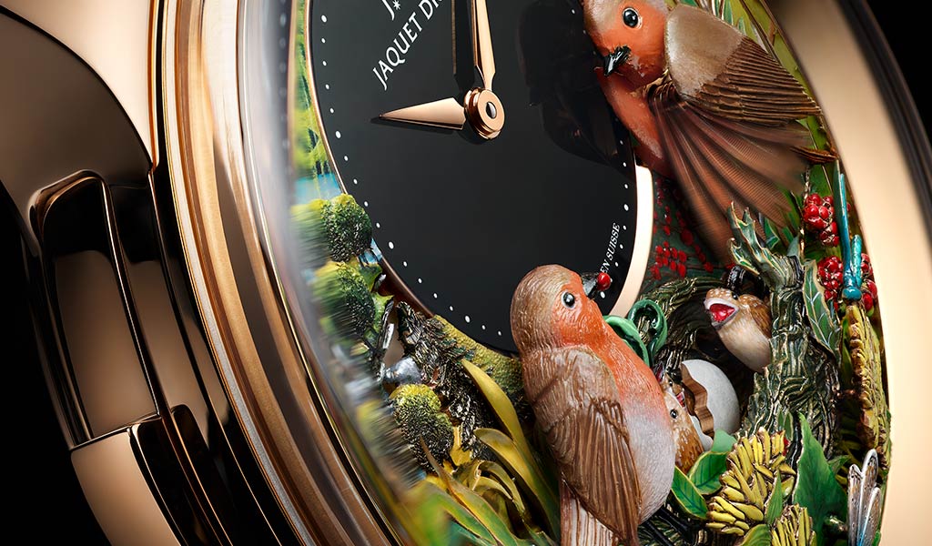Часы Jaquet Droz Bird Repeater 300th Anniversary Edition