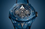Часы Big Bang Sang Bleu II из керамики в синем, сером и белом цветах