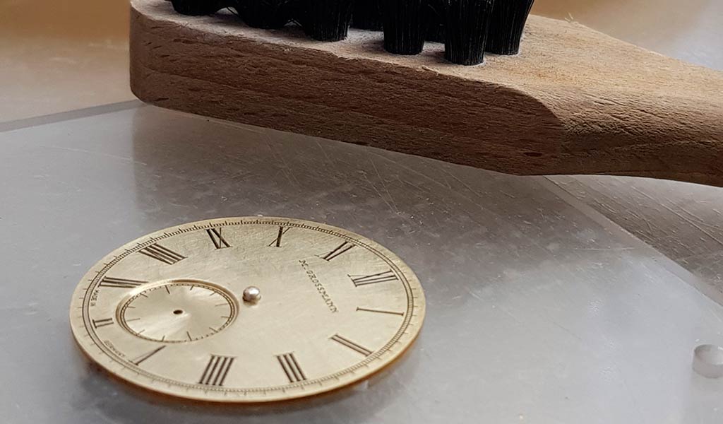 Изготовление циферблата часов Moritz Grossmann Hamatic Vintage