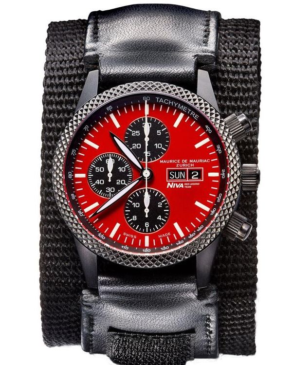 Часы Maurice de Mauriac Chrono Modern «Niva Red Legend»