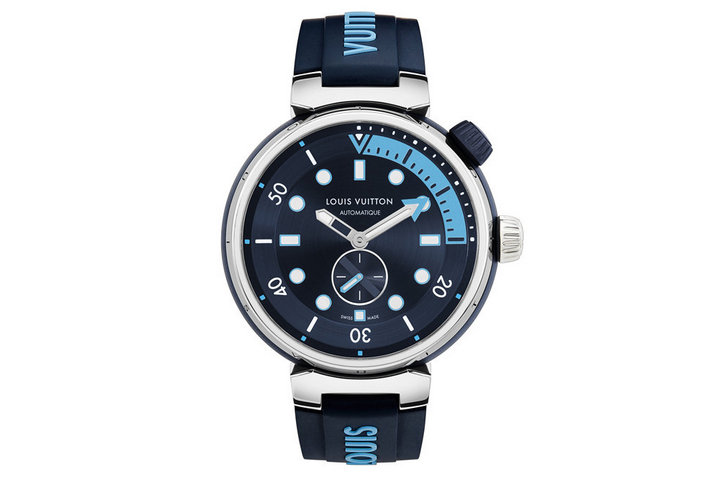 Часы Louis Vuitton Tambour Street Diver Skyline Blue