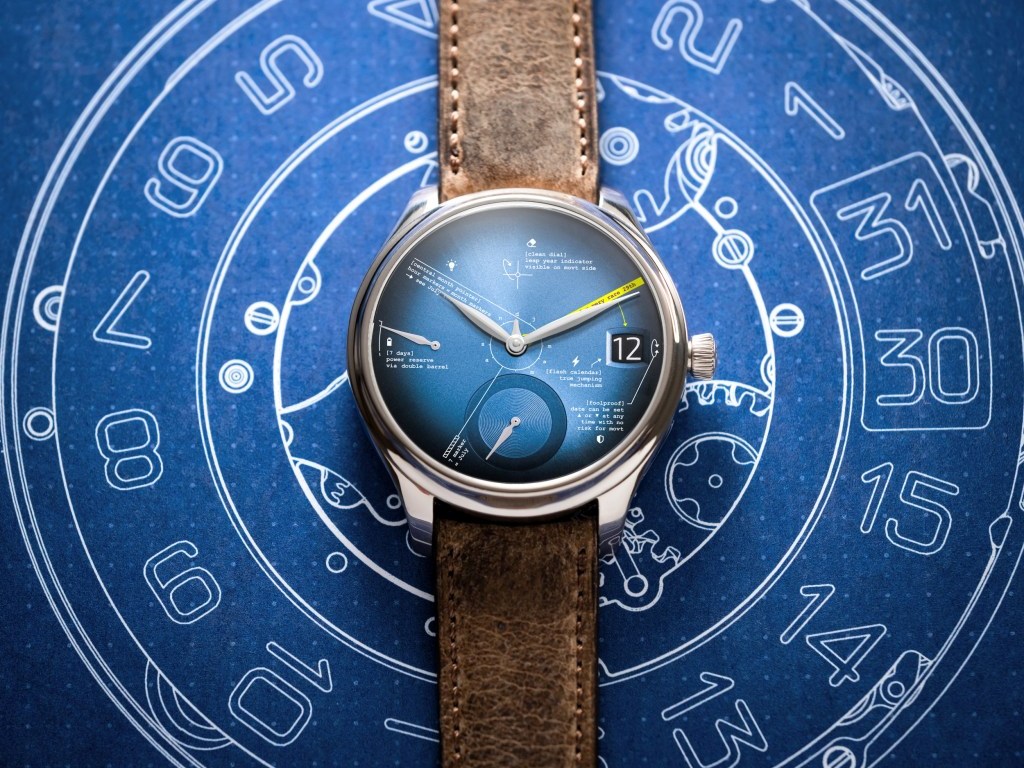 Часы H. Moser & Cie. Endeavour Perpetual Calendar Funky Blue