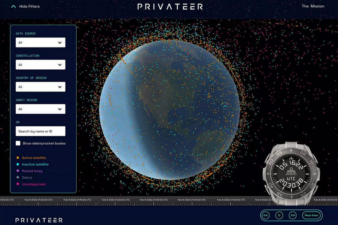 Компания Privateer составляет карты космических объектов на орбите