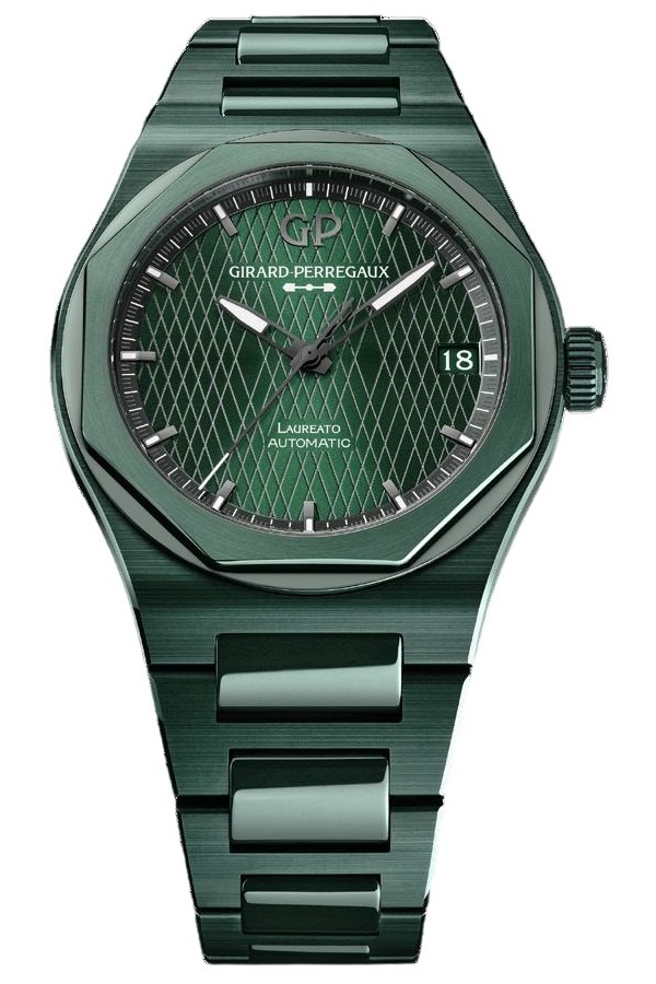 Часы Girard-Perregaux Laureato Green Ceramic Aston Martin Edition 42 mm