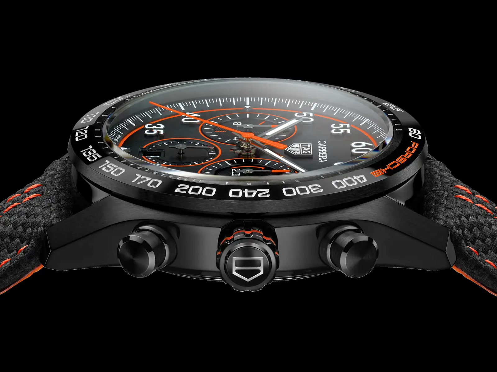 Часы TAG Heuer Carrera Chronograph x Porsche Orange Racing