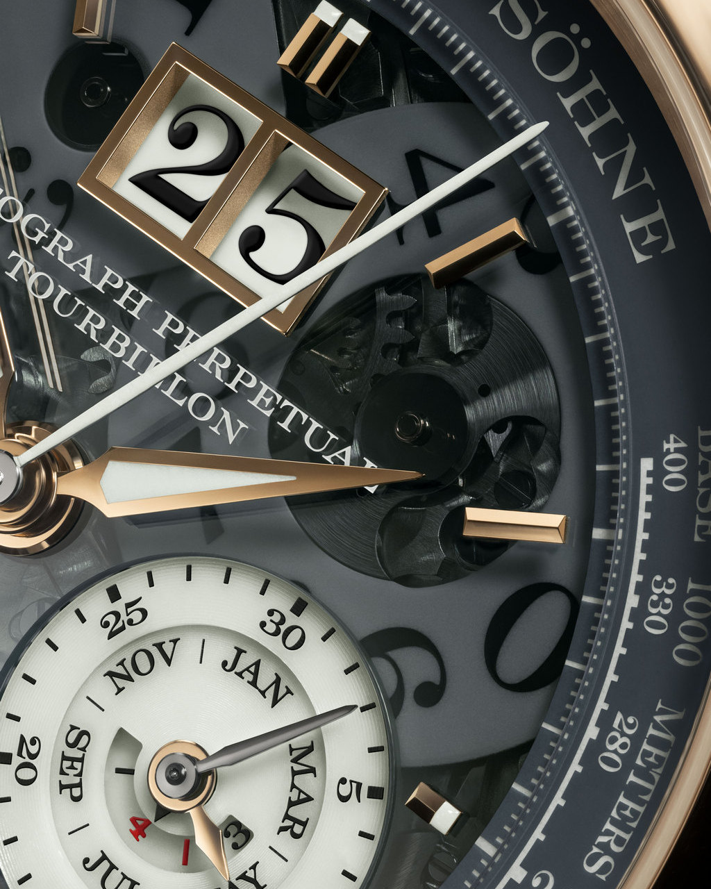 A. Lange & Söhne Datograph Perpetual Tourbillon Honeygold Lumen