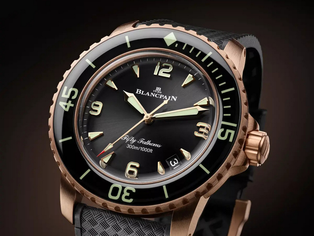 Blancpain Fifty Fathoms Automatique 42mm из золота и титана