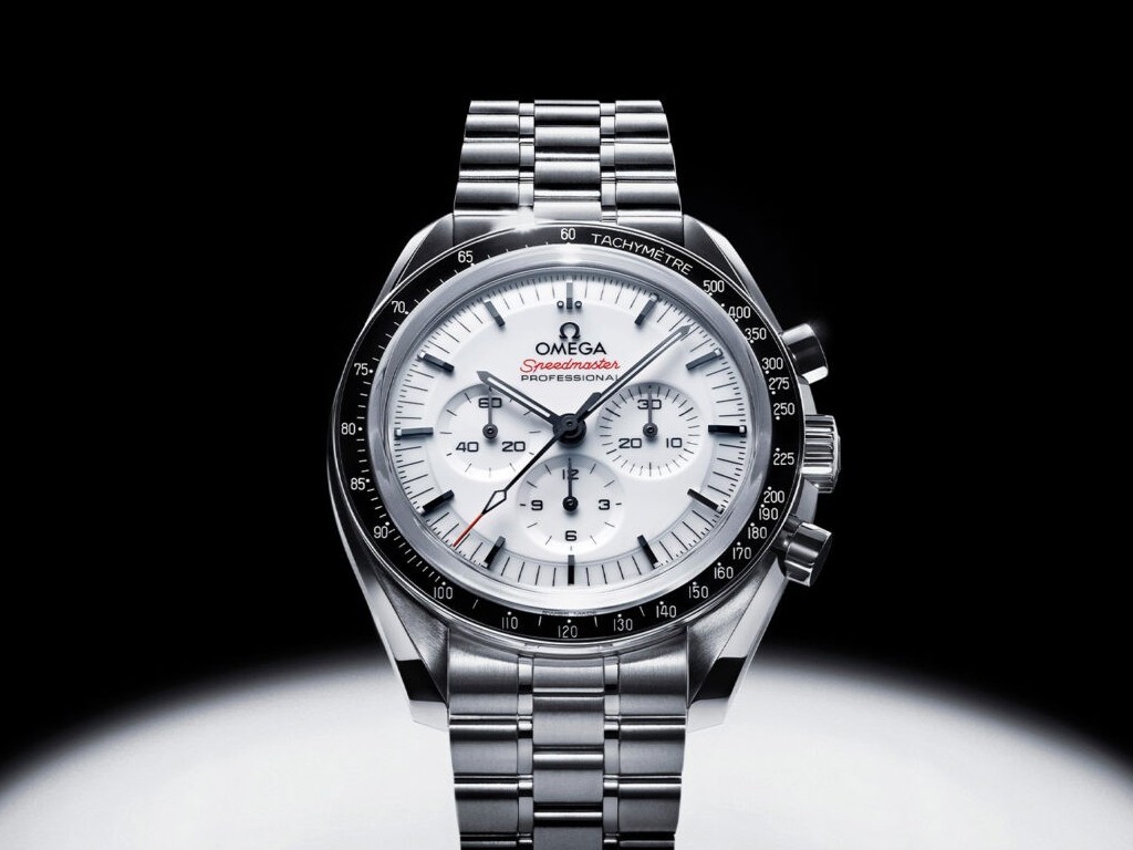 Omega Speedmaster Moonwatch With White Lacquered Dial