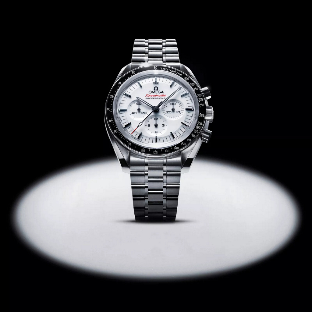 Omega Speedmaster Moonwatch With White Lacquered Dial