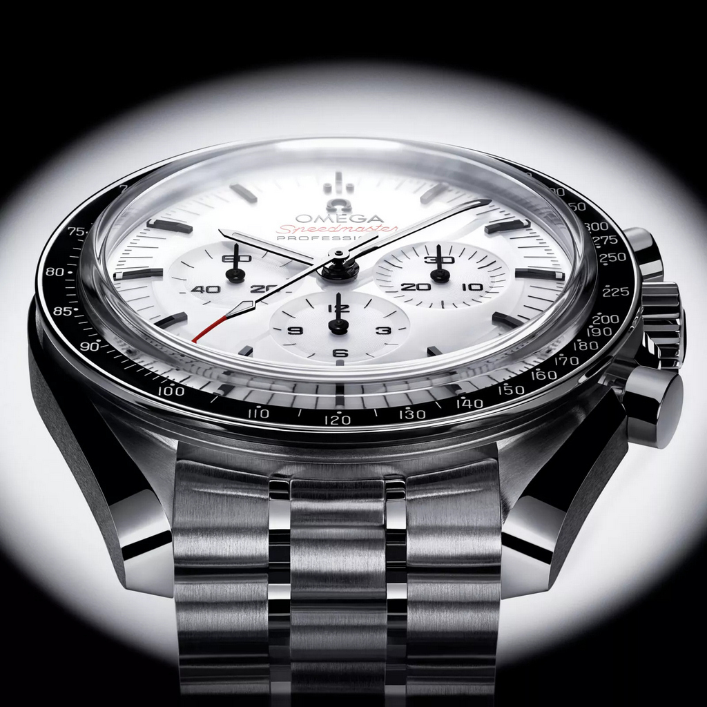 Omega Speedmaster Moonwatch With White Lacquered Dial