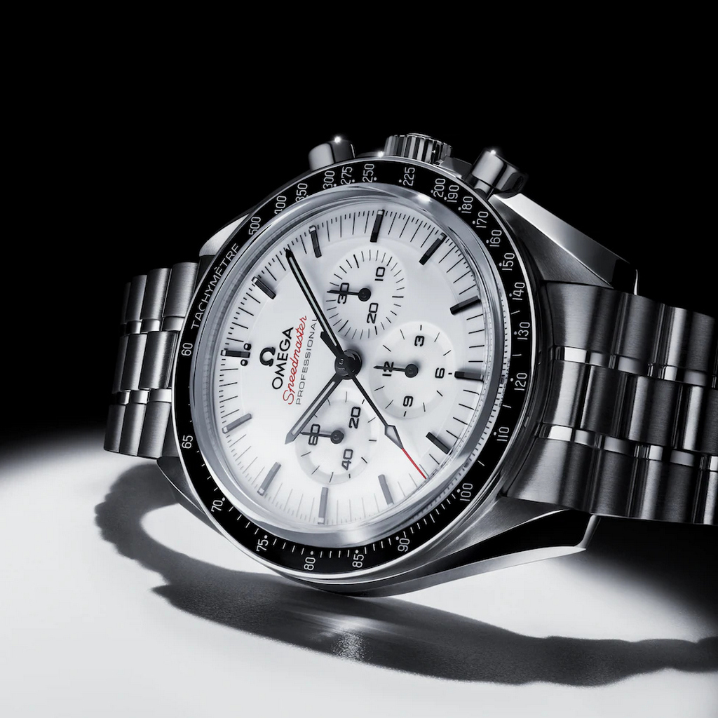 Omega Speedmaster Moonwatch With White Lacquered Dial