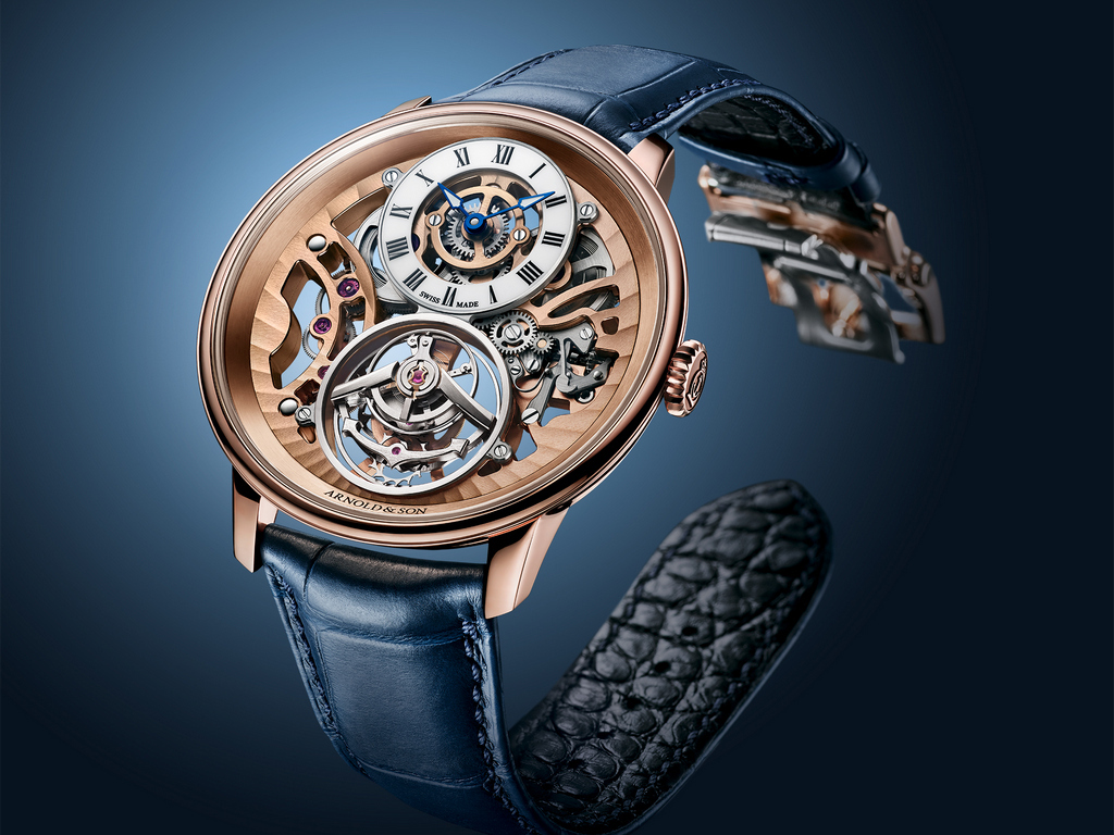 Arnold & Son Ultrathin Tourbillon Skeleton Red Gold