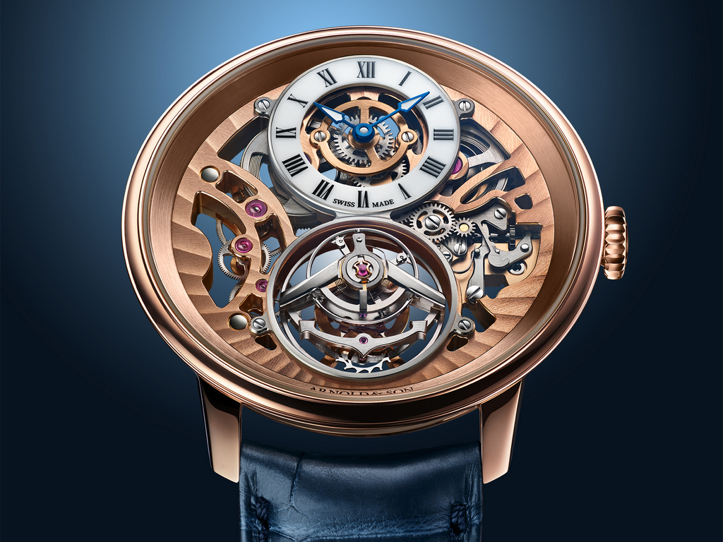 Arnold & Son Ultrathin Tourbillon Skeleton Red Gold