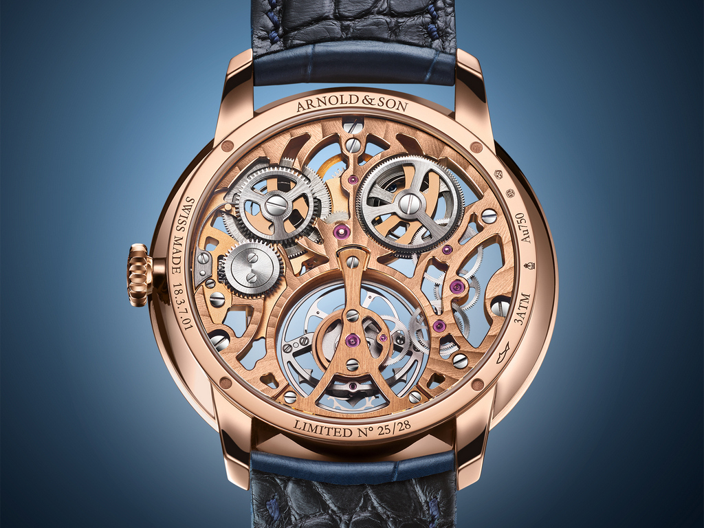 Arnold & Son Ultrathin Tourbillon Skeleton Red Gold