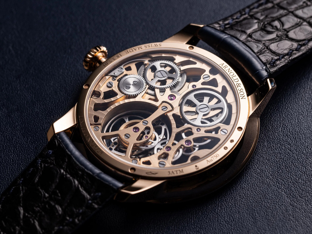 Arnold & Son Ultrathin Tourbillon Skeleton Red Gold