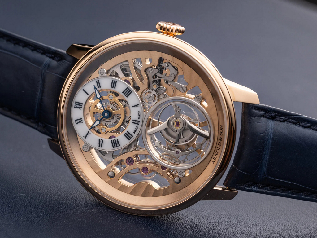 Arnold & Son Ultrathin Tourbillon Skeleton Red Gold